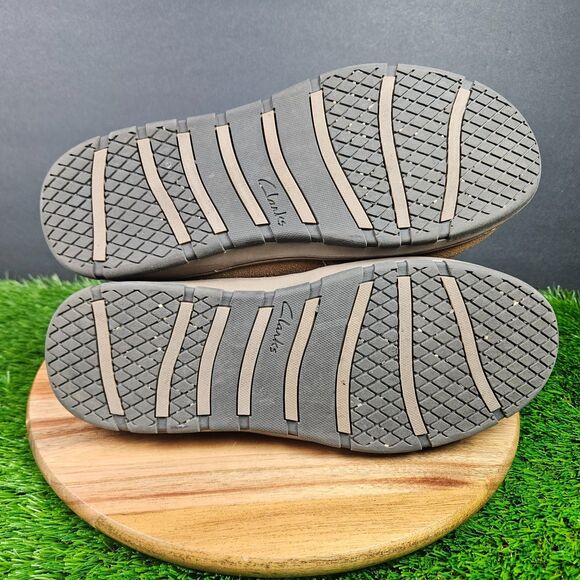 Clarks Dallas Men's 11 M Suede Leather Polyester Lined Ankle Bootie Slippers - Picture 10 of 11